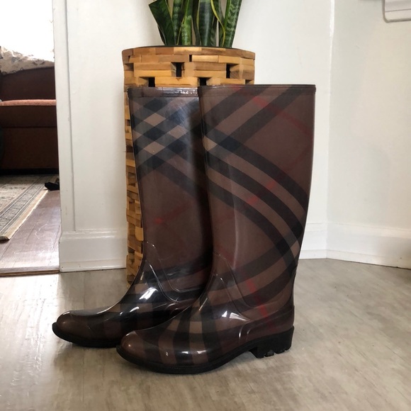 burberry low rain boots